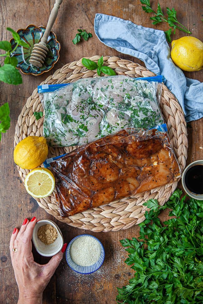 Freezer meal prep – 2 recept på kyckling