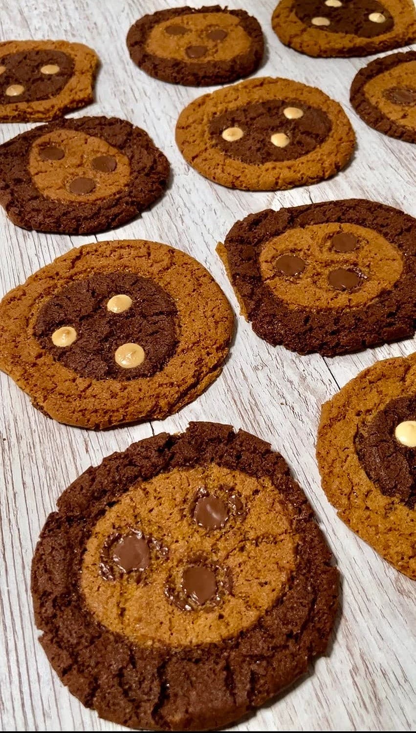 Två i en cookies