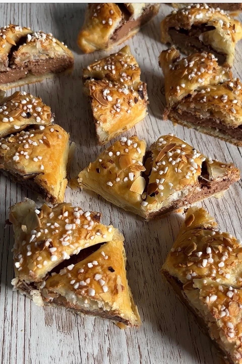 Smördegsinbakad choklad