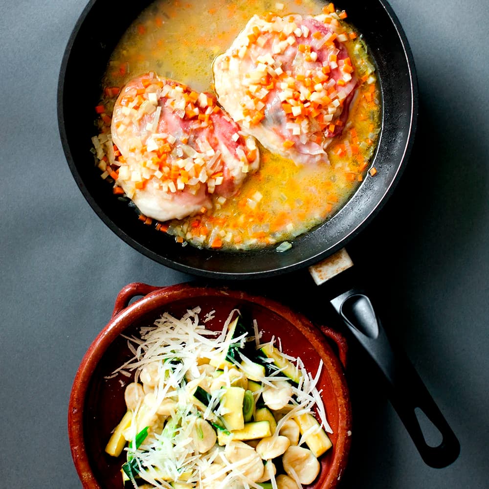 Saltimbocca på kyckling med gnocchi