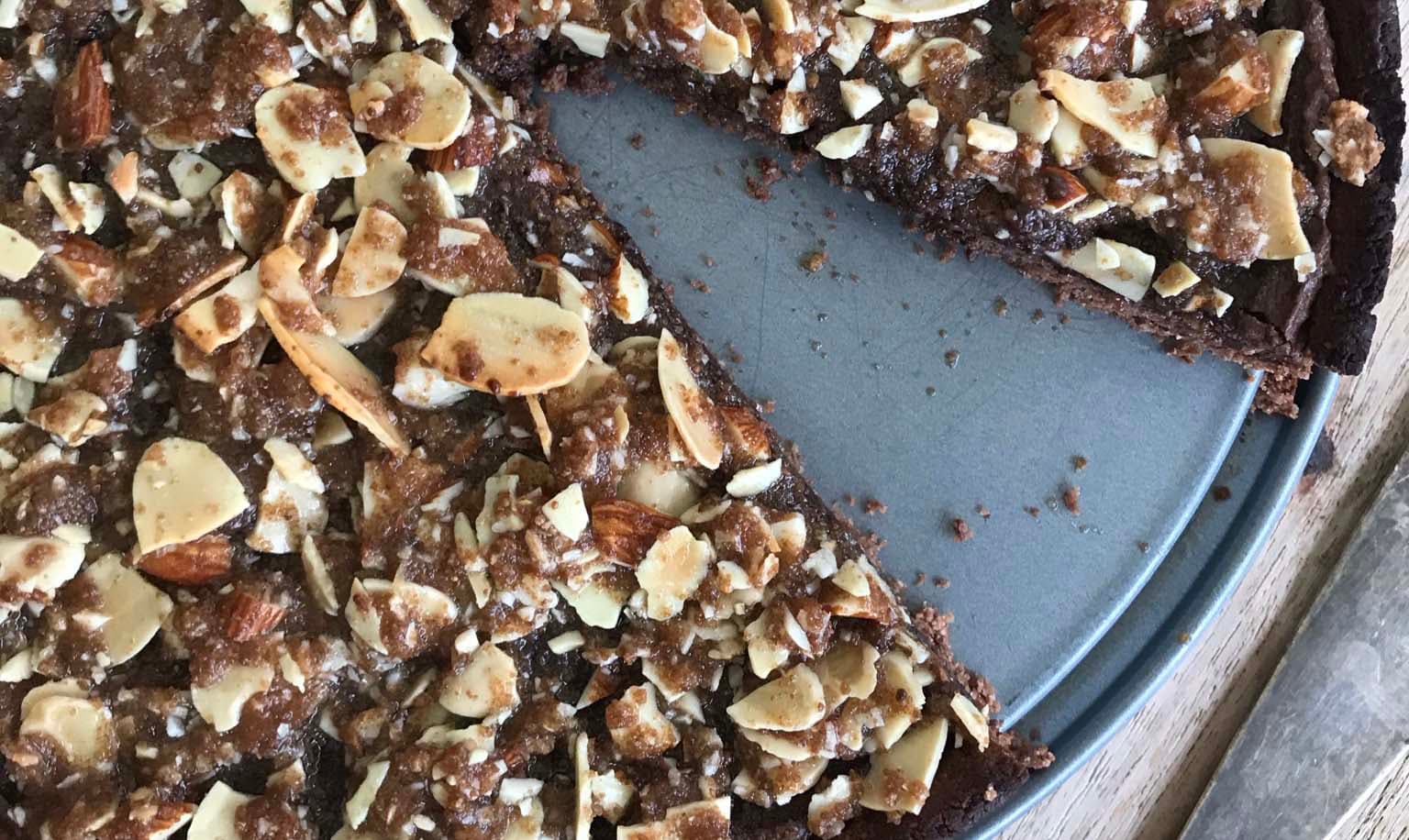 Kladdig Chokladpaj med kokostosca