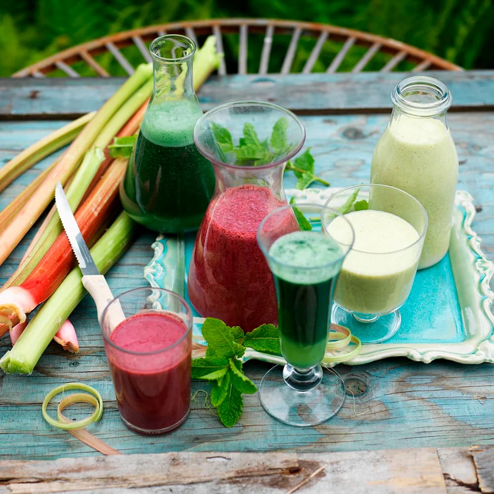 Päron- och rabarbersmoothie