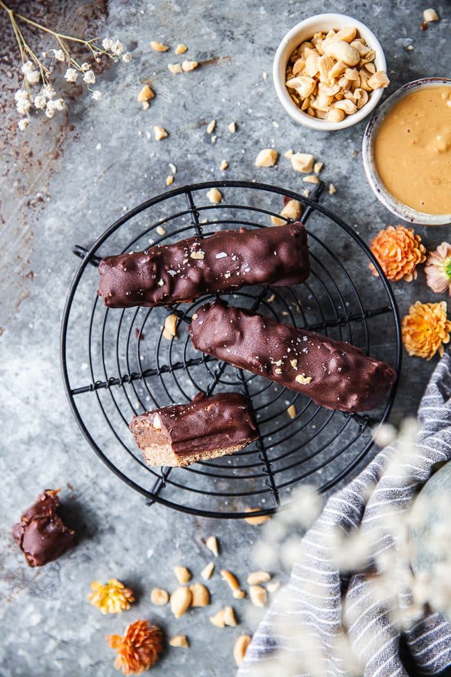 Raw snickersbars