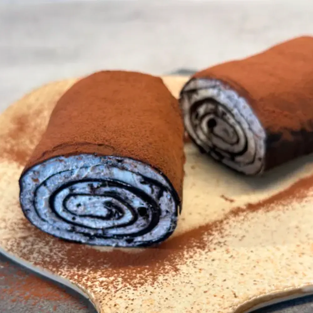 Oreo crepes rulltårta