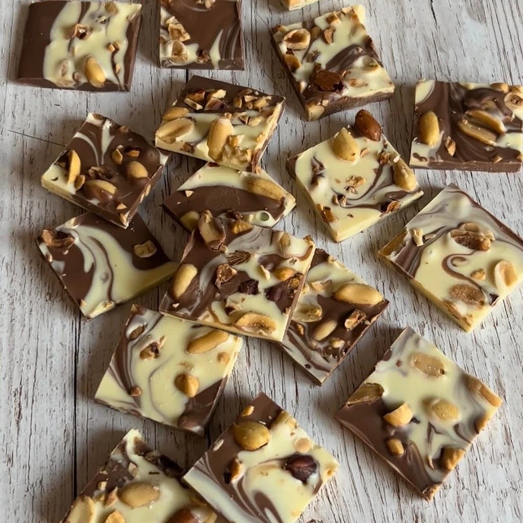 Swirlad choklad med favoritnötter