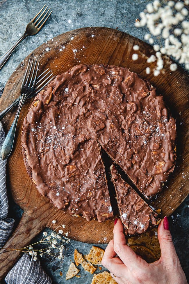 Kladdkaka med kextopping
