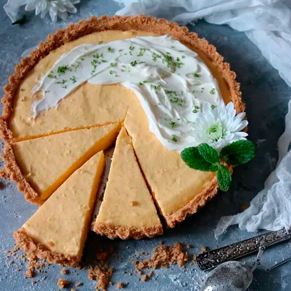 No-bake krämig mangopaj