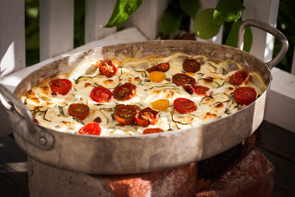 Zucchinigratäng med fetaost