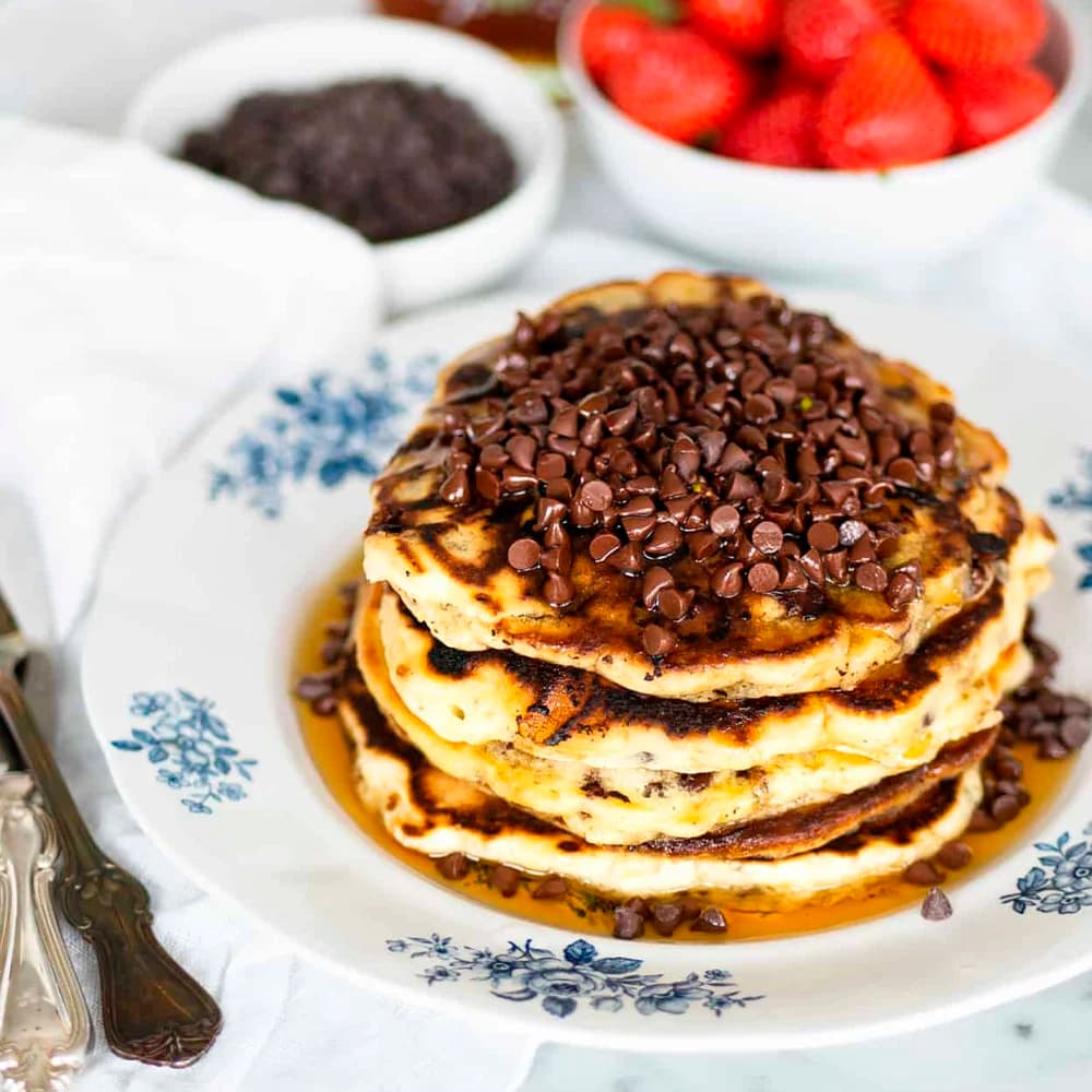 Chocolate chip pancakes