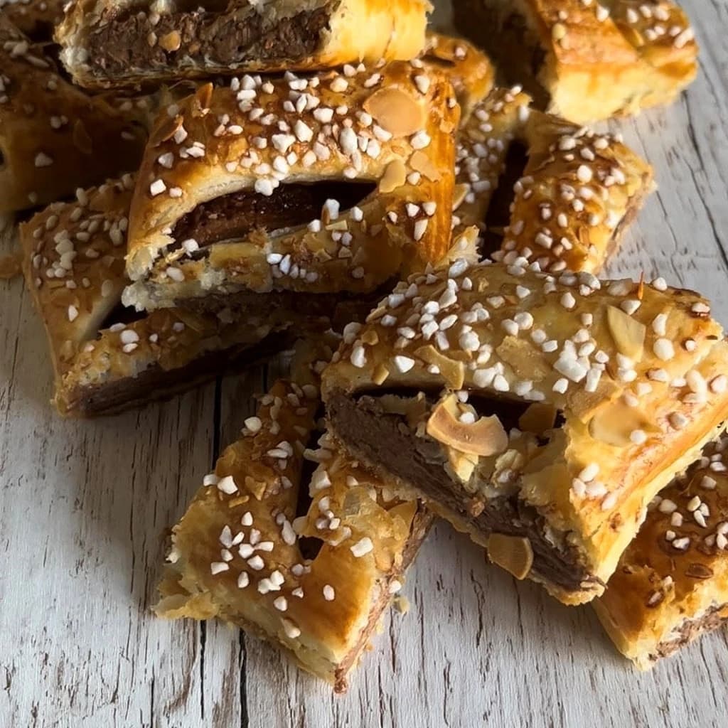 Smördegsinbakad chokladkaka