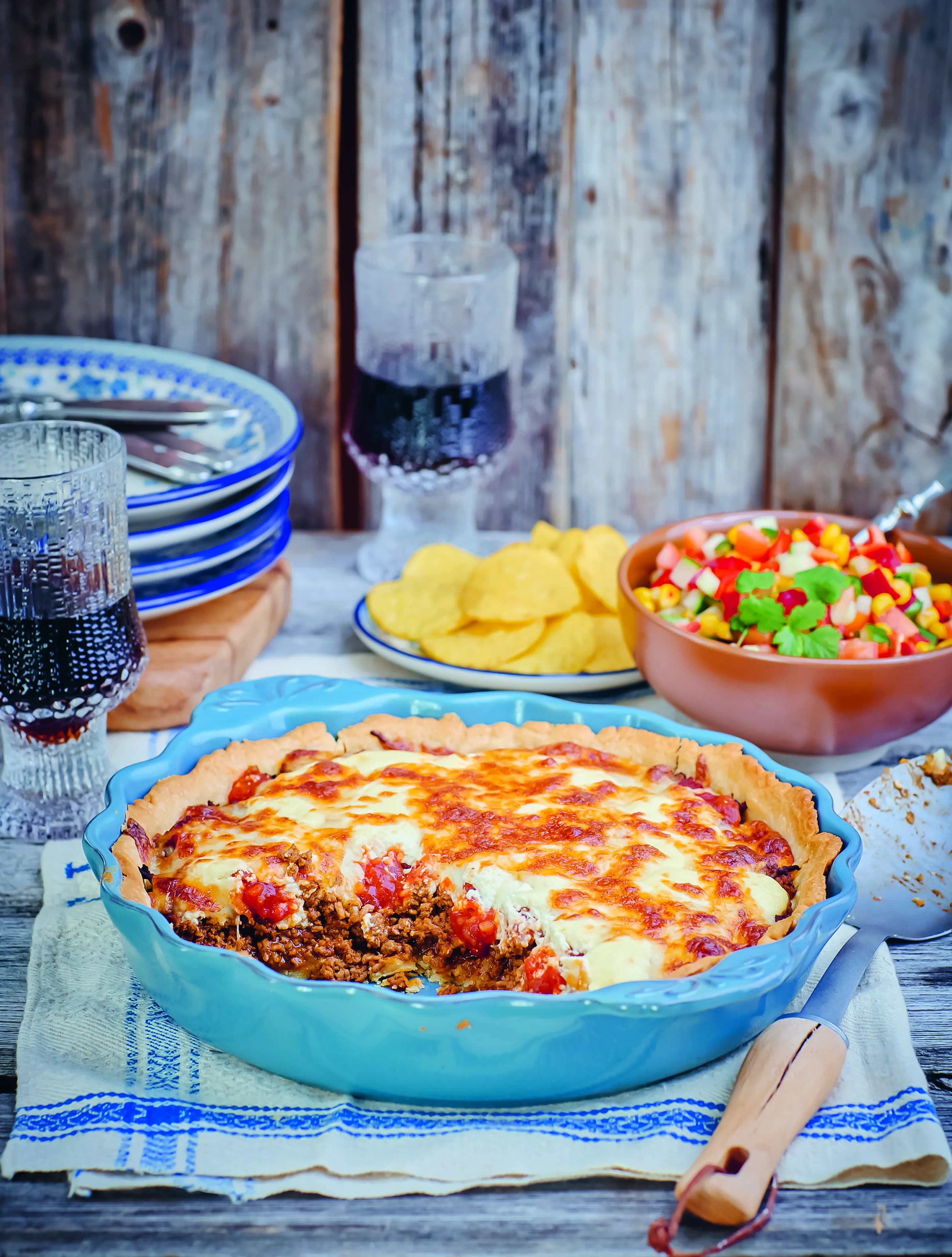 Tacopaj med tacosallad