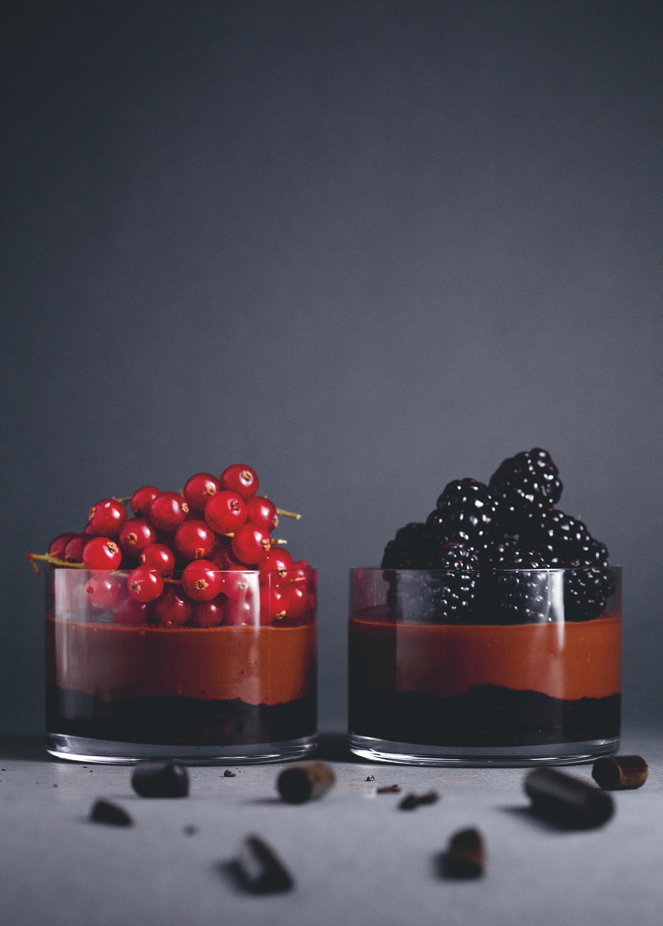 Chokladganache med mörk rom, lakrits och annat gott
