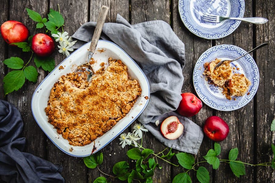 Glutenfri nektarinpaj