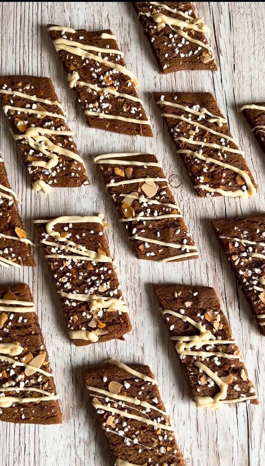 Ljusa  chokladsnittar