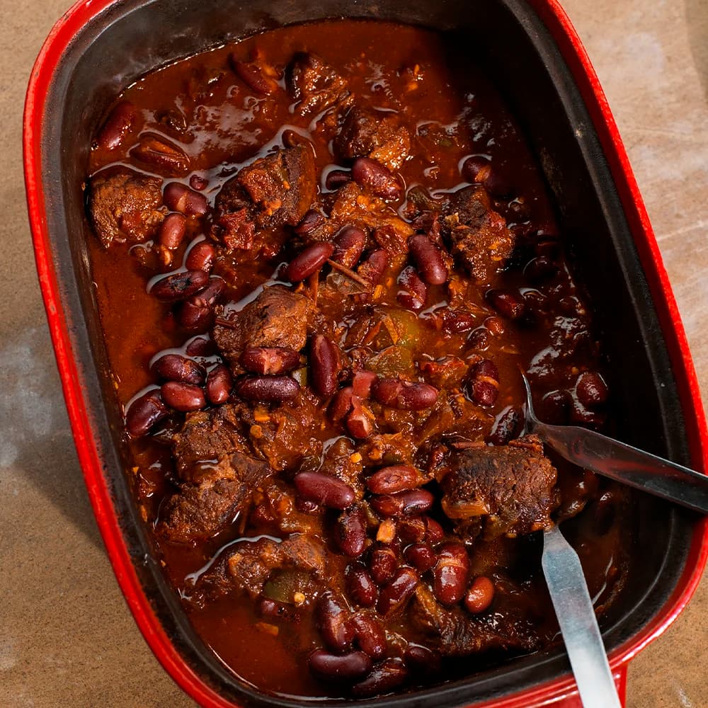 Chili med högrev och bönor