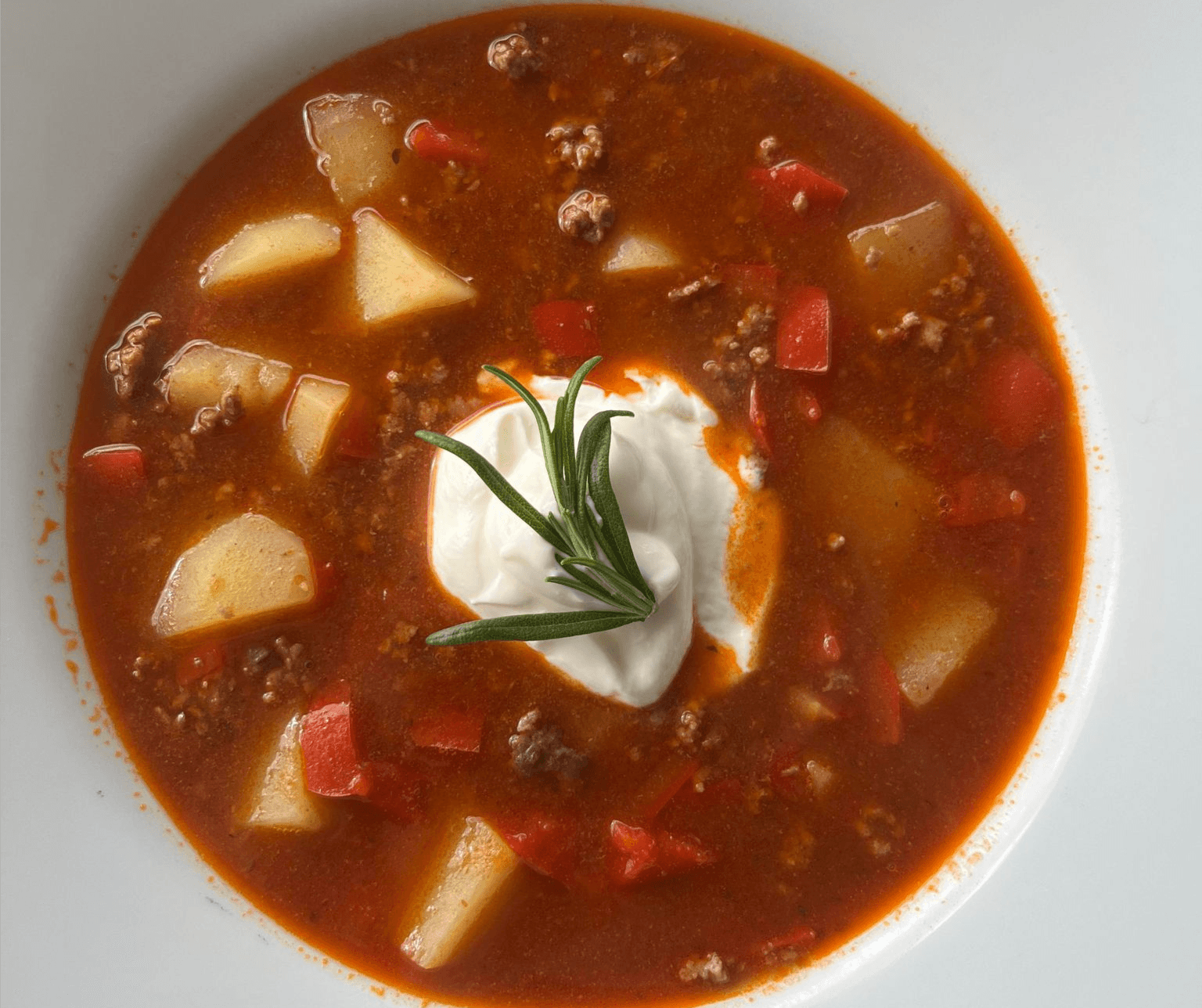 Köttfärssoppa med grönsaker & potatis