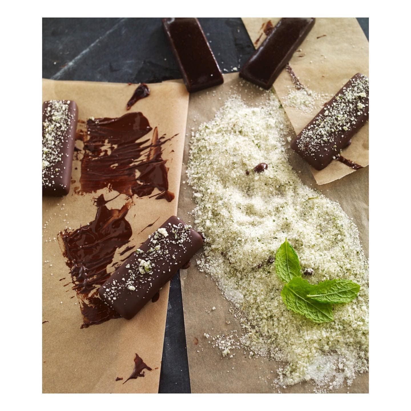 Chokladkolabars med mynta