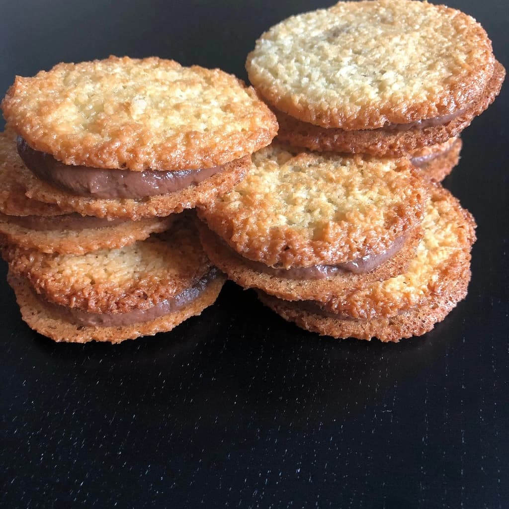 Kokosflarn med nutella cream cheese frosting