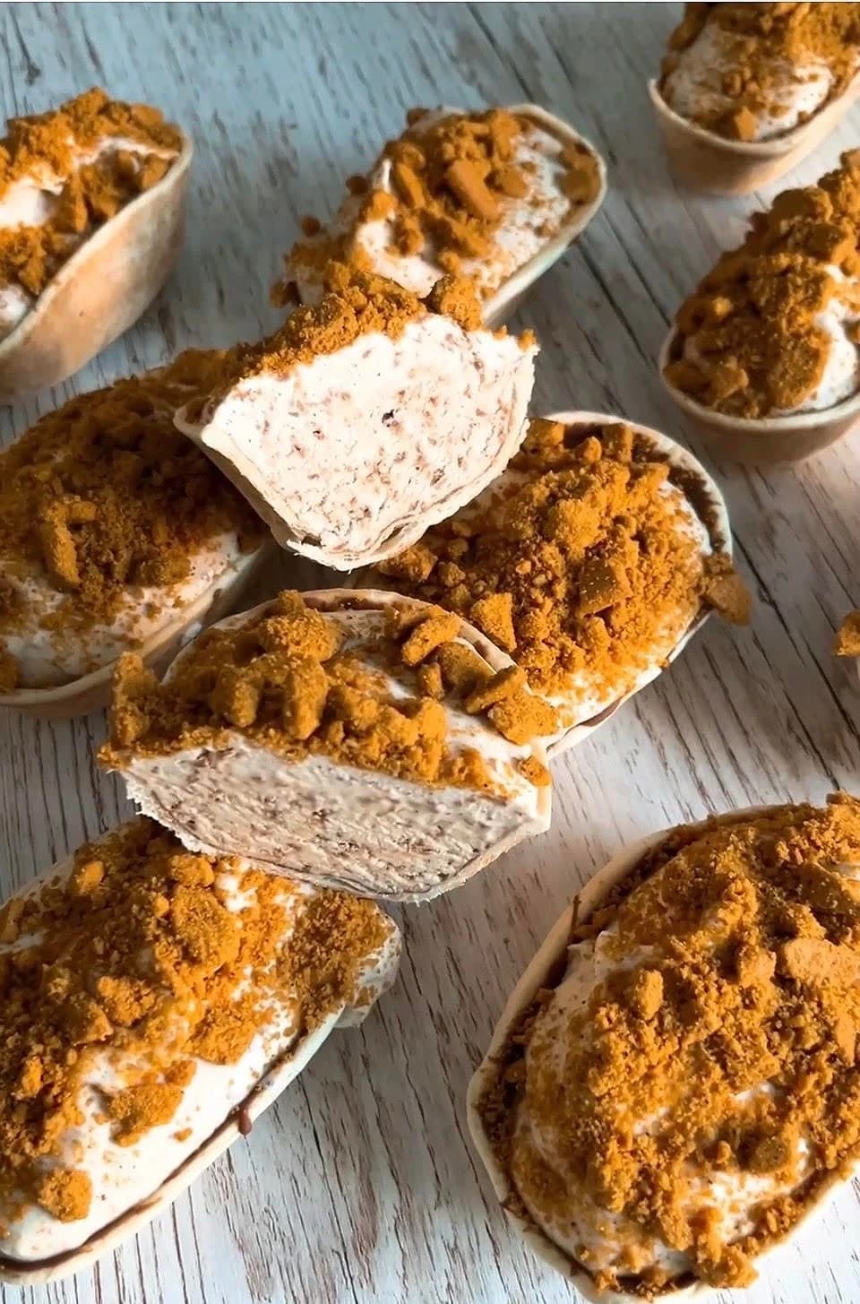 Pepparkaksbåtar med mjölkchoklad