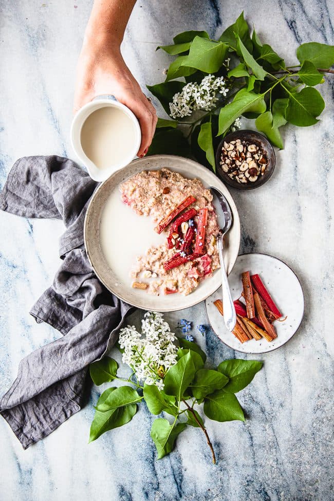 Rabarbergröt på steel cut oats
