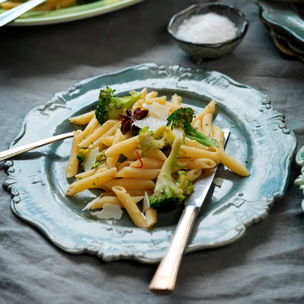 Penne med kryddig broccoli
