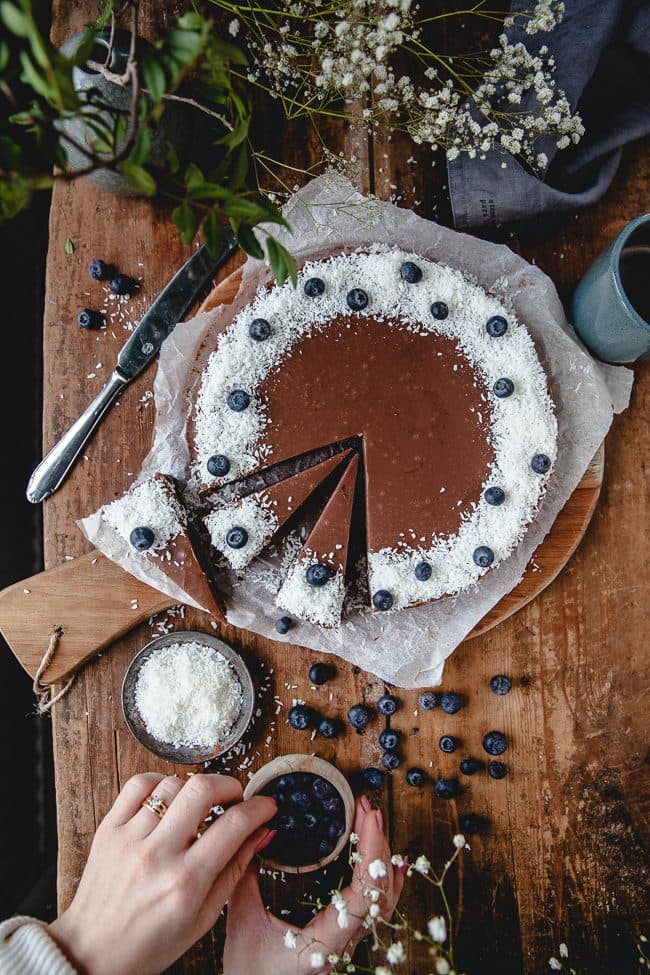 Kärleksmumskladdkaka med glasyr