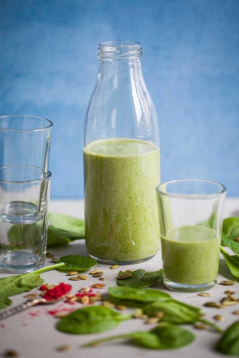 Grön smoothie med järn och C-vitamin