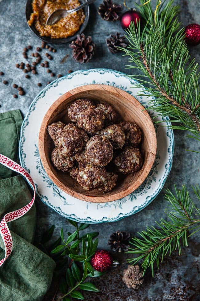 Julköttbullar i ugn