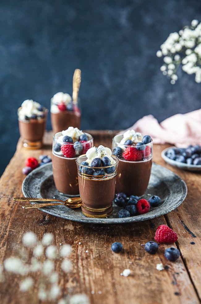 Krämig chokladpudding utan ägg