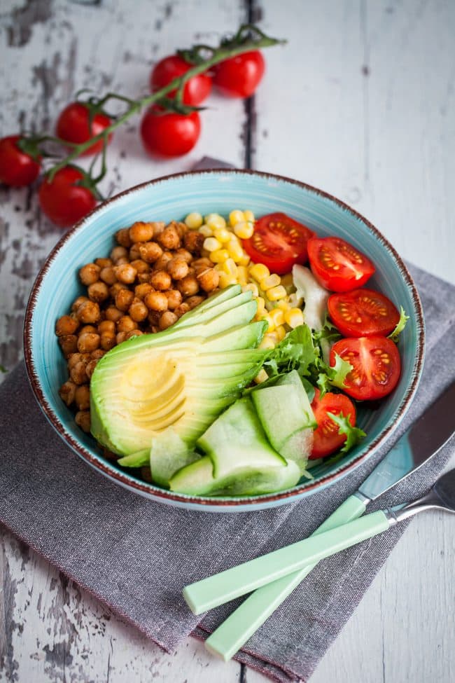 Vegetarisk taco bowl