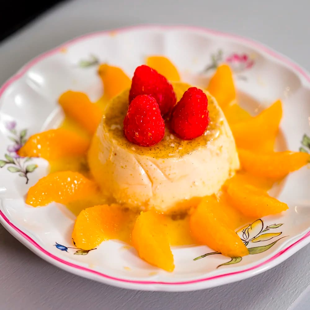 Crème caramel med apelsin och Cointreau