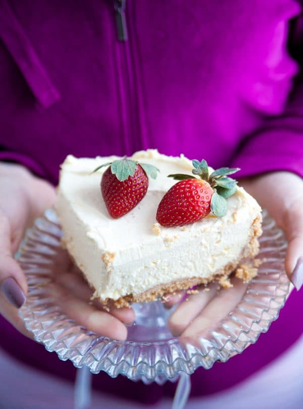 Cheesecake med vit choklad