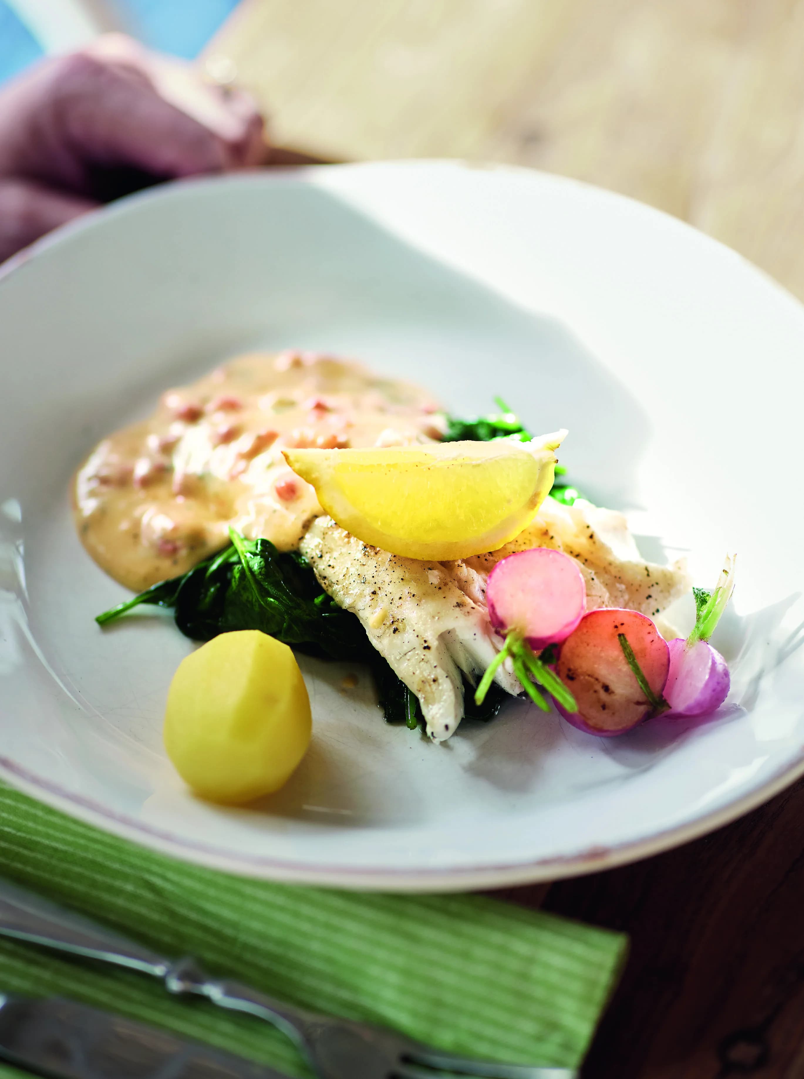 Grillad gösfilé med choronsås