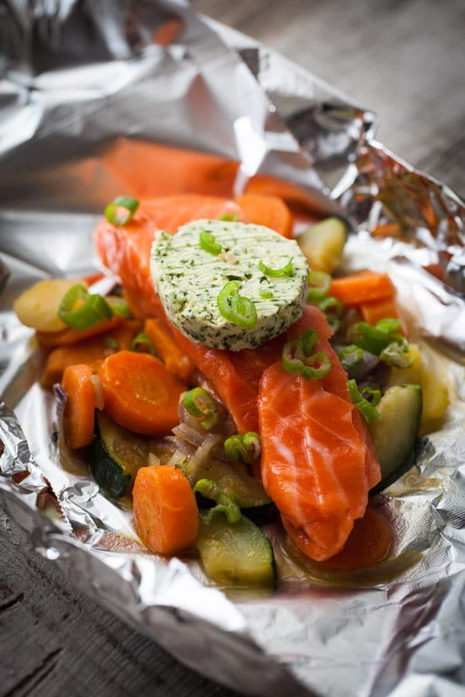 Fiskpaket med lax och torsk