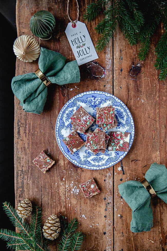 Chokladbräck med jordnötssmör