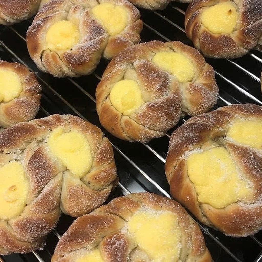 Kardemummakringlor med vaniljkräm