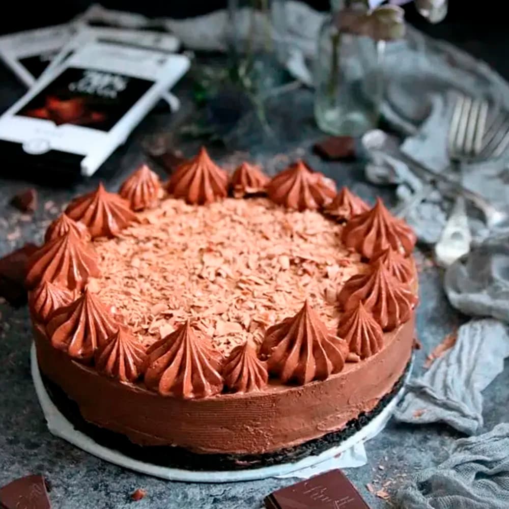 Krämig no-bake chokladcheesecake