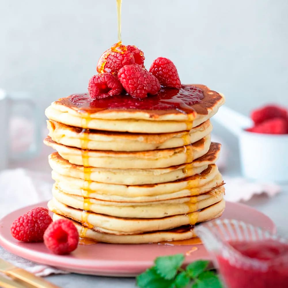 Amerikanska pannkakor med filmjölk