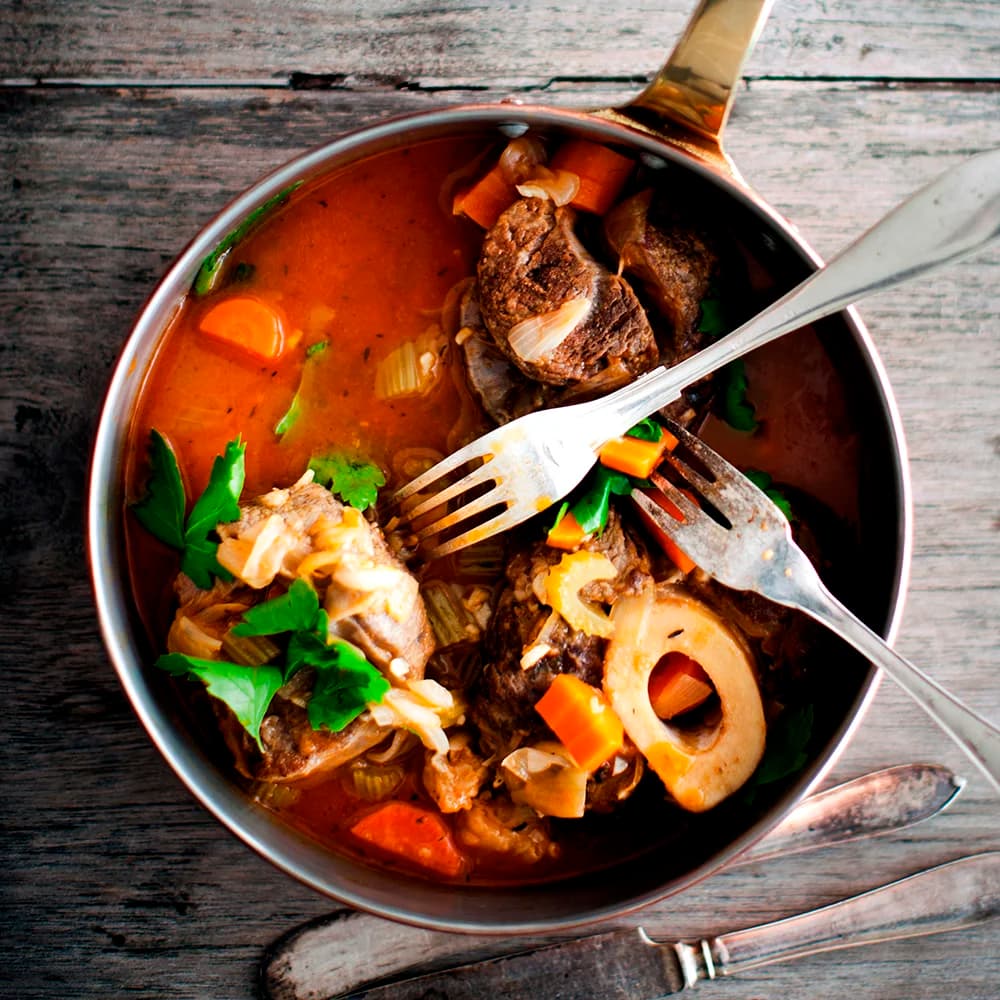 Osso bucco med potatismos