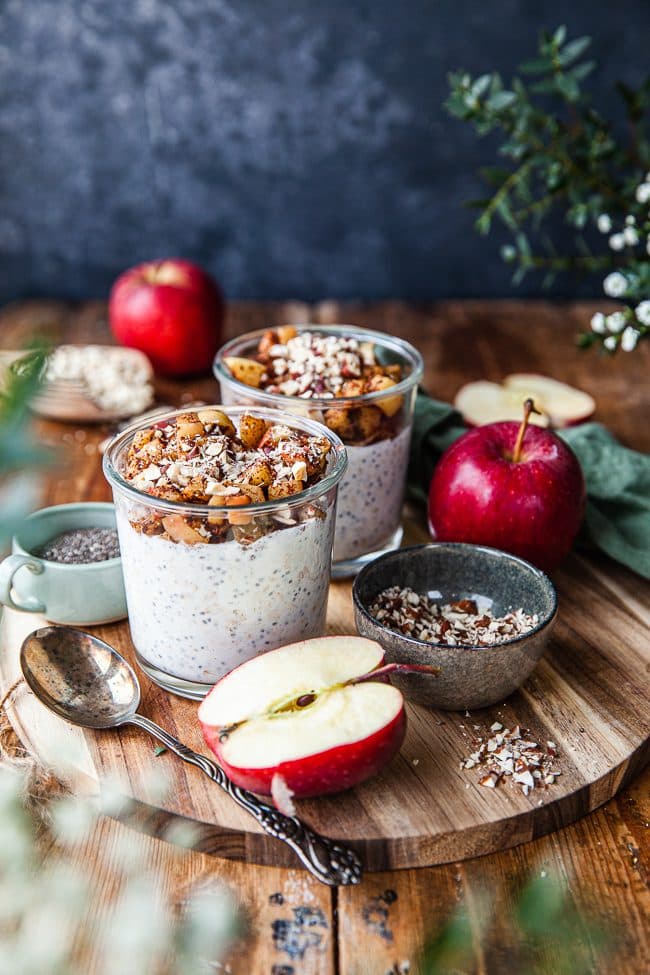 Overnight oats med äpple