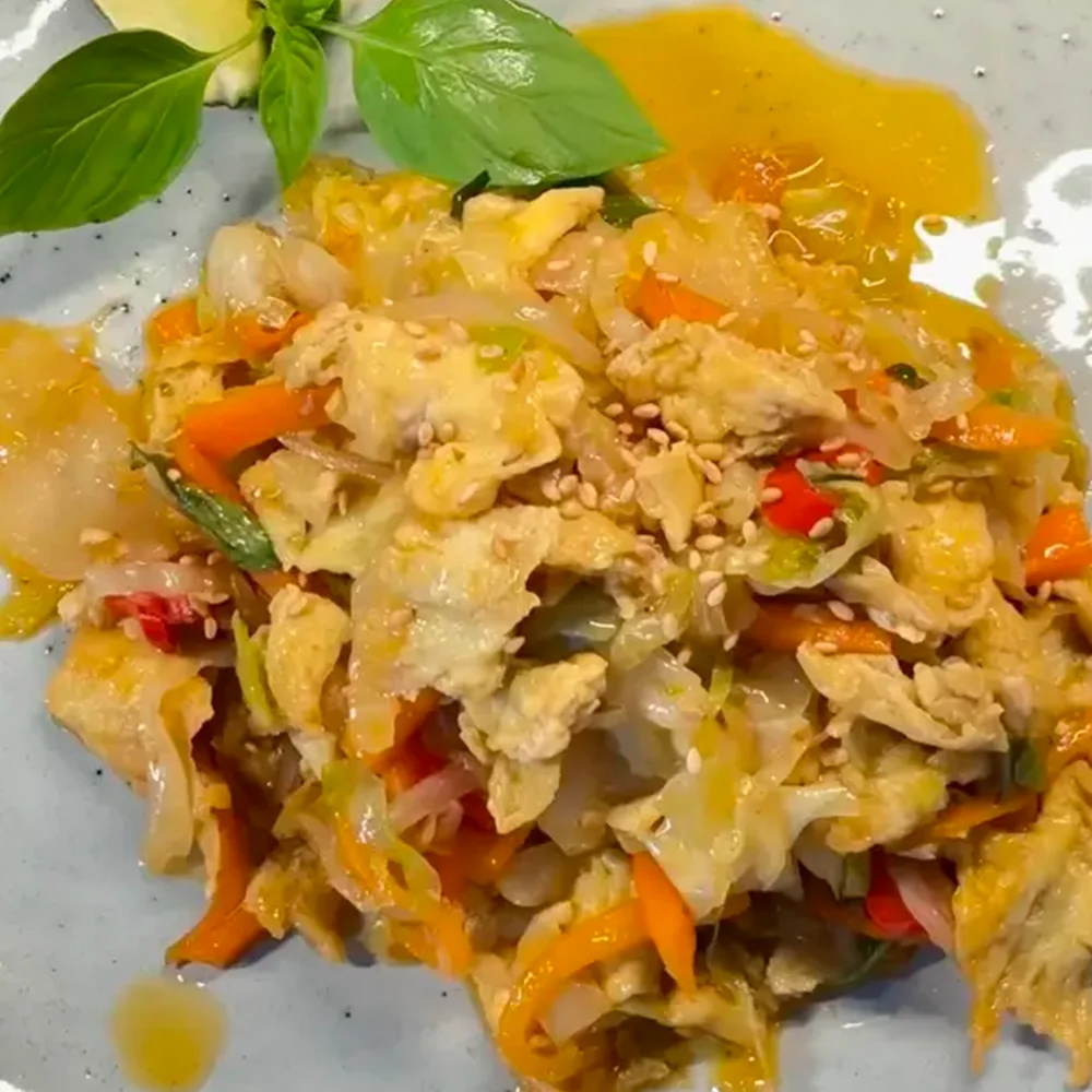 Pad Thai med vitkål