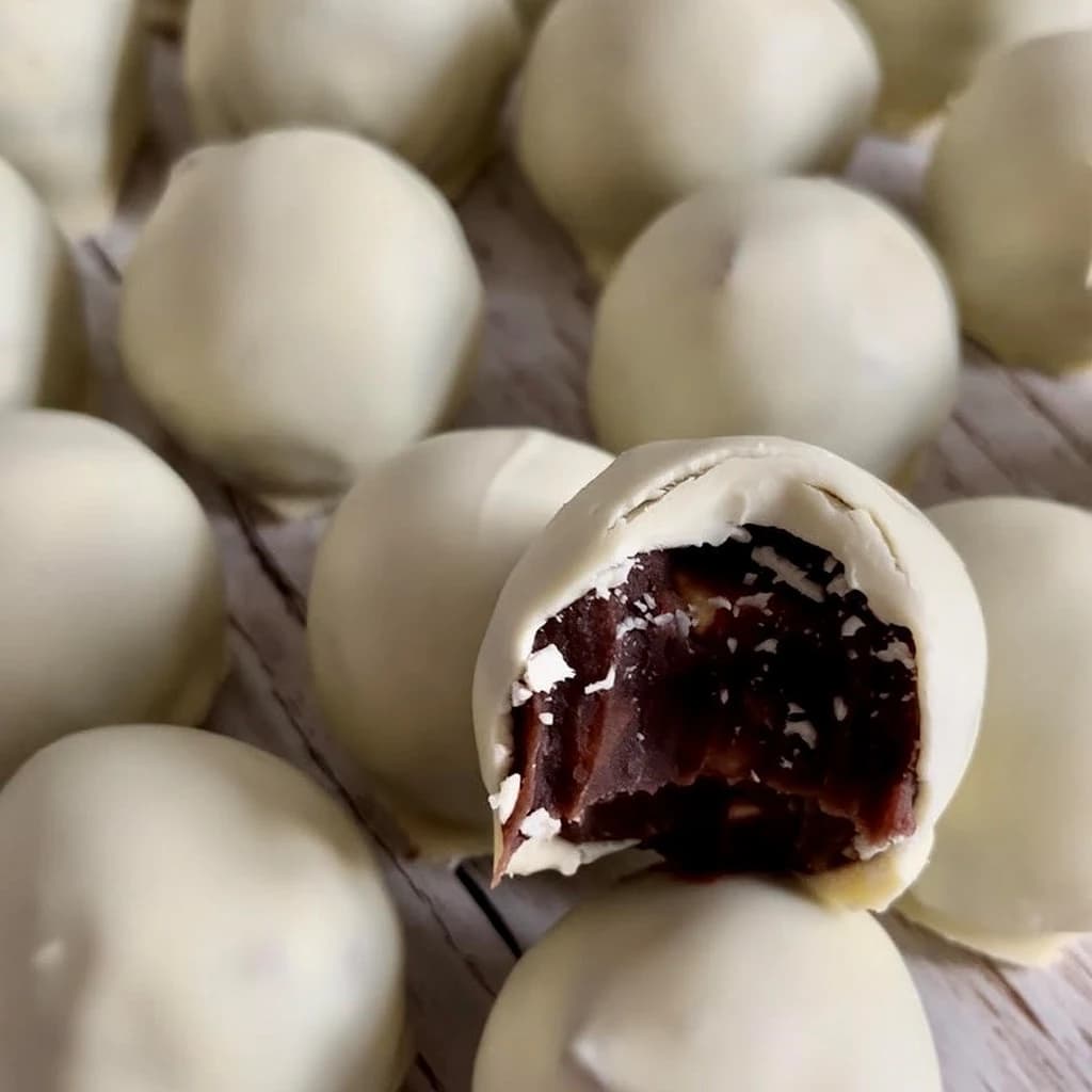 Brigadeiro med rostade hasselnötter och vit choklad