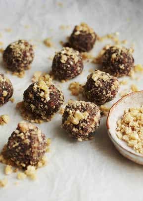 Chokladbollar med bananchips