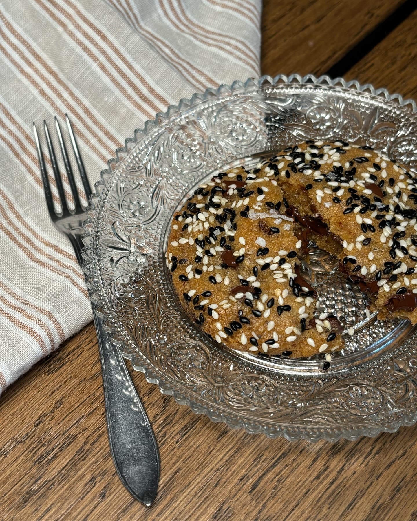 Miso Black & White Sesame Chocolate Chip Cookies