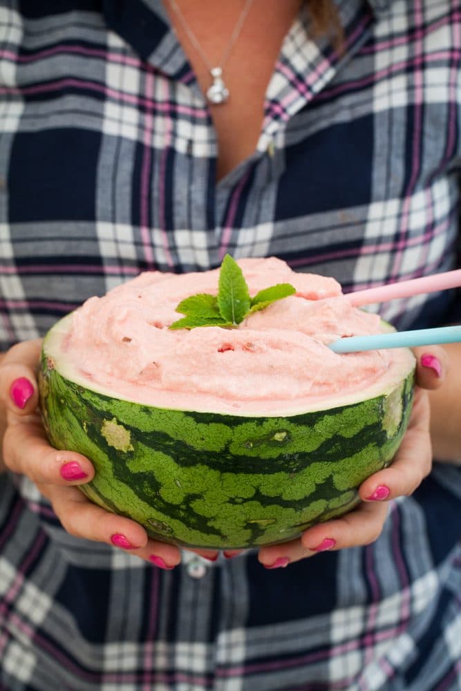Melon och kokosglass