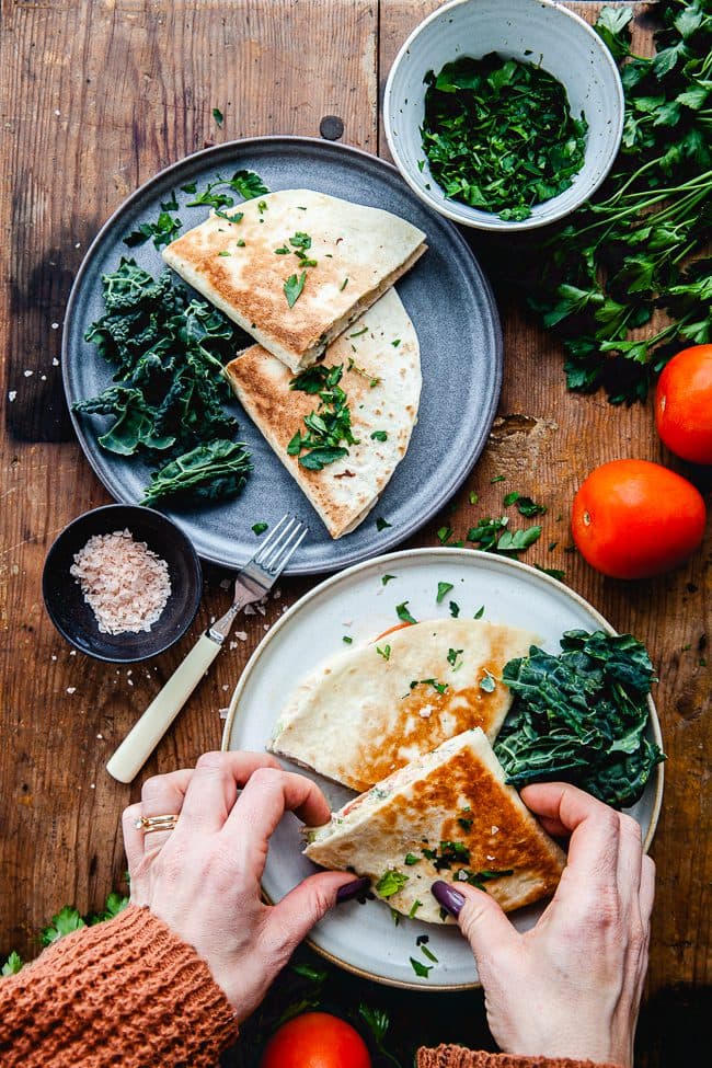 Tuna melt med tortilla