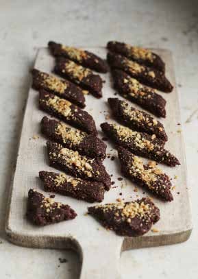 Chokladsnitt på svarta bönor