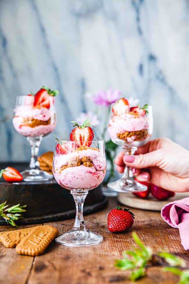 Snabb cheesecake i glas