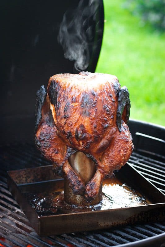 Beer can chicken