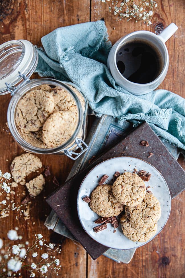 Havrecookies med choklad
